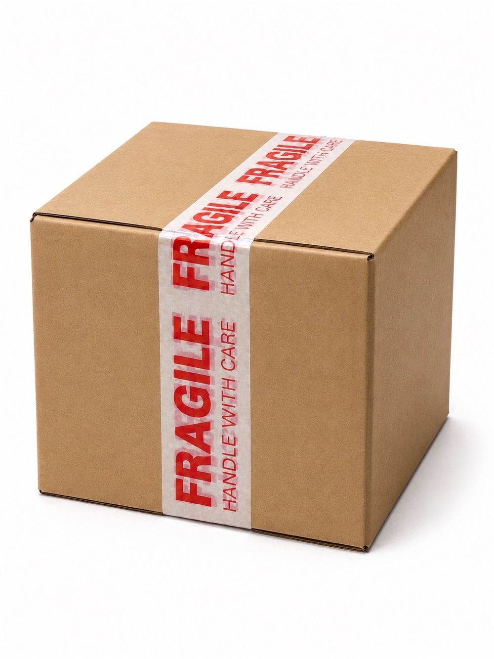 1 Roll FRAGILE Handle With Care Packing Shipping Tape 1.89” x approx 82’ - Picture 3 of 3